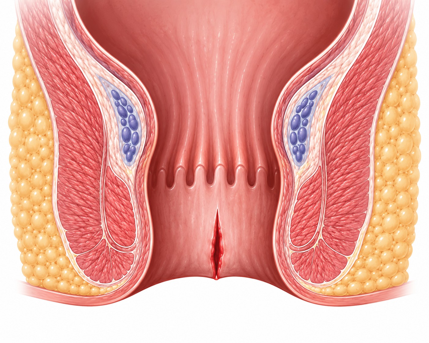 Fissure treatment illustration