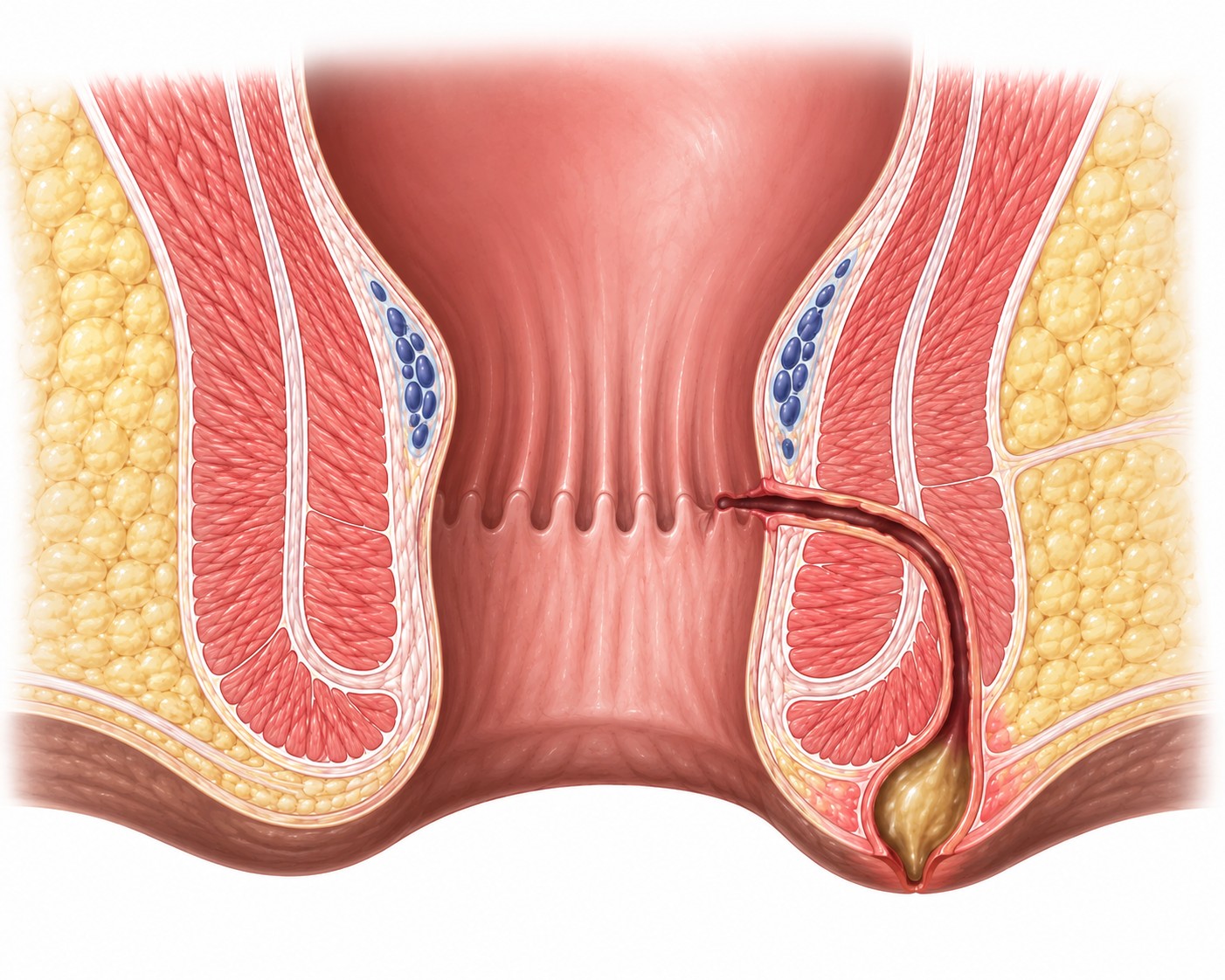 Fistula treatment illustration